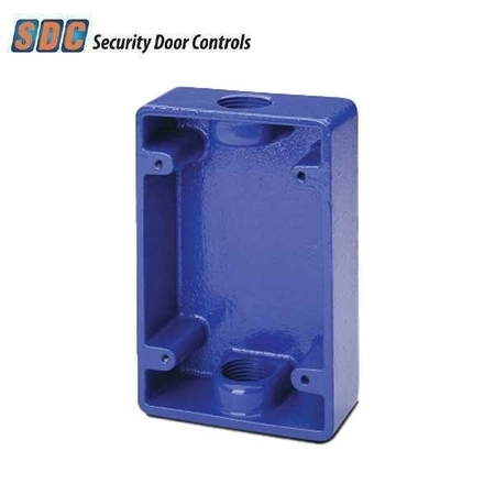 SDC BLUE SURFACE MOUNT BACK BOX FOR 491 SDC-491-BB